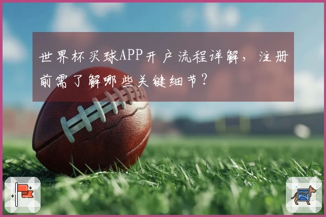 世界杯买球APP开户流程详解，注册前需了解哪些关键细节？